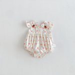 【66-90】ロンパース イチゴ柄 フリル 可愛い ベビー服 - 画像 (3)