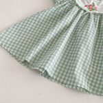 【66-110】ロンパースorワンピース グリーンチェック 姉妹服 - 画像 (14)