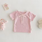 【73-120】Tシャツ パステルカラー フラワー - 画像 (5)