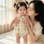 【66-90】ロンパース 可愛い キノコ ベビー服 - 画像 (8)