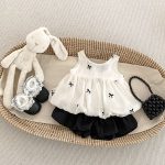 【73-120】キャミソールorボトムス 蝶結び ふわふわ 可愛い - 画像 (3)