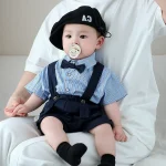 【73-110】セットアップ シャツ&サロペット フォーマル - 画像 (5)