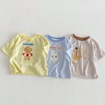 【73-120】Tシャツ 可愛い ボーダー トレンド おしゃれ トップス - 画像 (3)