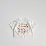 【80-160】Tシャツ ダイナソー カジュアル コットン - 画像 (5)
