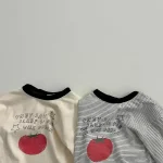 【73-100】シャツ ベビー りんご柄 着やすい - 画像 (9)
