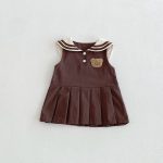 【73-110】ワンピース クマセーラー ノースリーブ 女の子 シンプル - 画像 (5)