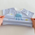 【73-110】Tシャツ 可愛い ボーダー トップス - 画像 (18)