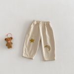 【73-120】パンツ ムーン柄 カジュアル 履きやすい ボトムス - 画像 (4)