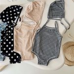 【66-100】水着 カラフル 帽子付き 全4色 可愛い - 画像 (4)