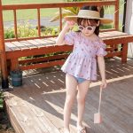 【90-130】水着 パターンプリント スイムウェア - 画像 (7)