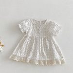 【73-100】ワンピースセット 蝶結び 可愛い 女の子 - 画像 (4)