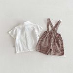 【80-120】セットアップ ベビー 男の子 トップス & サロペット リボン - 画像 (8)