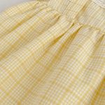 【66-130】ロンパースorワンピース イエロー チェック 姉妹服 - 画像 (18)