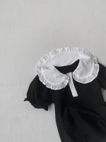 【66-90】ロンパース ベビー 女の子 半袖 韓国風 丸襟 - 画像 (26)