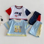 【73-120】セットアップ サッカーロゴ カジュアル 子供服 - 画像 (5)