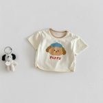 【73-110】Tシャツ カートゥーン 可愛い 女の子 トップス - 画像 (3)
