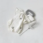 【66-90】ロンパース ベビー 女の子 フラワ刺繍 - 画像 (12)
