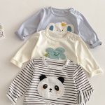 【73-120】Tシャツ 男の子ワッペン付き 可愛い トップス - 画像 (13)