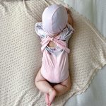 【73-120】水着 小花 可愛い スイムウェア&帽子 - 画像 (3)
