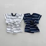 【73-120】セットアップ ベビー 男の子 ボーダー カジュアル