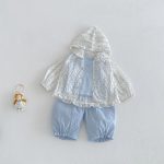 【73-110】カーディガン 小花柄 可愛い フード付き - 画像 (15)