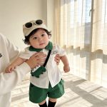 【73-100】セットアップ ダイナソー 可愛い トップス＆ボトムス - 画像 (7)
