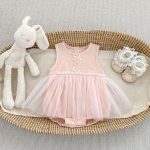 【66-90】ロンパース ノースリーブ 無地 女の子 可愛い - 画像 (5)
