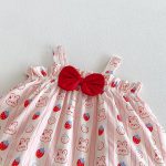 【66-90】ロンパース 可愛い ウサギ ピンク ベビー服 - 画像 (11)