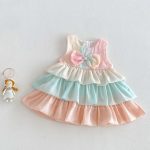 【予約販売】【73-120】ワンピース カラフル ケーキ 女の子 - 画像 (4)