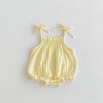 【66-90】キャミロンパース 花柄/ストライプ 可愛い ベビー服 - 画像 (7)