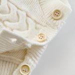 【66-100】ロンパース ニット編み シンプル 着心地良い ベビー服 - 画像 (12)