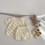 【73-110】ロンパース or ワンピース ベビー 女の子 ハート柄 - 画像 (13)
