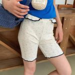 【80-130】ショートパンツ 女の子 可愛い フリルバタフライ柄 - 画像 (3)