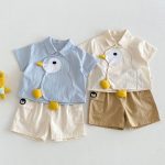 【73-110】Tシャツorパンツ 可愛い トリ 可愛い ベビー服 - 画像 (7)