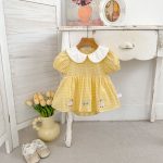 【66-90】ロンパース アヒル チェック 可愛い ベビー服 - 画像 (5)