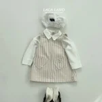 【73-120】ワンピース ベビー 女の子 韓国風 ハートポッケト - 画像 (5)