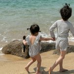 【90-140】水着 韓国風 ストライプ フリル - 画像 (6)
