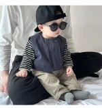 【66-100】ベスト or ボーダーシャツ ベビー 男の子 カジュアル - 画像 (18)