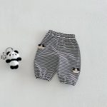 【73-120】ボーダーパンツ 可愛い 履きやすい 女の子 男の子 ボトムス - 画像 (6)