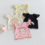 【73-120】シャツ 可愛い フリル 女の子 おしゃれ