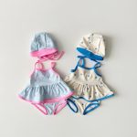 【80-130】水着 可愛い ドット スイムウェア - 画像 (3)