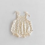 【66-90】キャミロンパース 花柄/ストライプ 可愛い ベビー服 - 画像 (5)