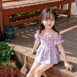 【90-130】水着 パターンプリント スイムウェア - 画像 (5)