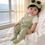 【73-100】サロペット ダブル ポケット 無地 カジュアル ベビー服 - 画像 (6)