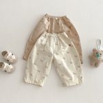 【73-120】カジュアルパンツ 可愛い ロングパンツ - 画像 (3)