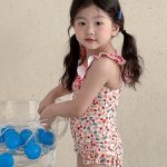 【80-130】水着 フリルデザイン リゾート 可愛い 女の子 スイムウェア - 画像 (5)
