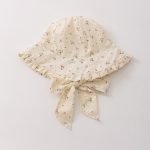 【GOODS】帽子 リボン付き 小花 ボンネット　 - 画像 (6)