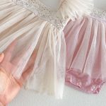 【66-90】ロンパース フリル メッシュ 可愛い 女の子 - 画像 (14)