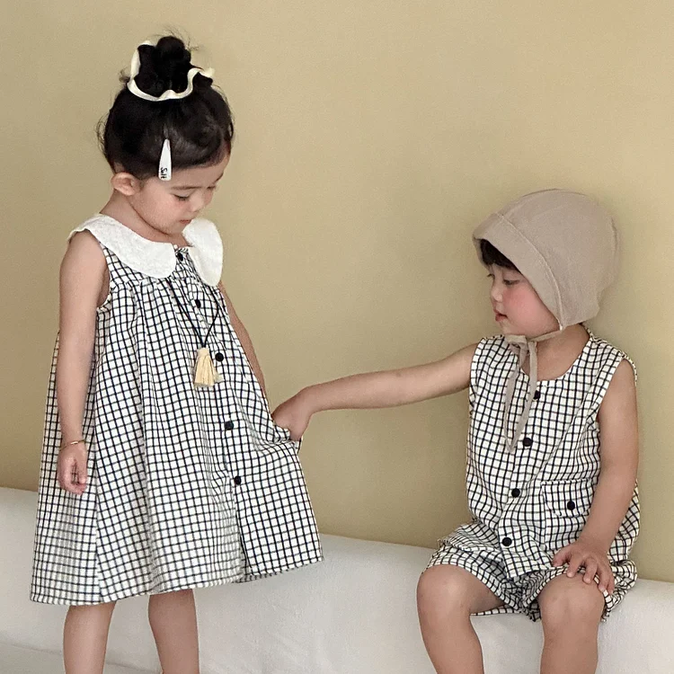 71a0538e6de079add5b25c3a43bbbc0f_750x.webp 【80-150】チェックセットアップ or ワンピース ノースリーブ - 画像 (1)