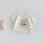 【80-150】Tシャツ 可愛い ドット 女の子 トップス - 画像 (3)